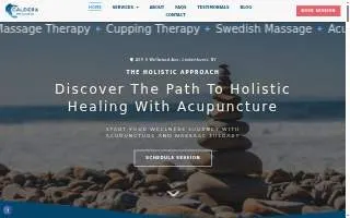 Caldera Wellness - Acupuncture & Massage Therapy website