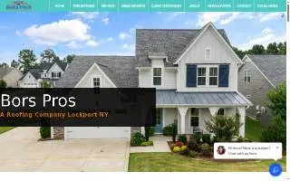 Bors Pros Roofing Company website