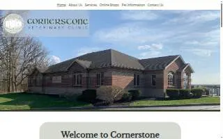 Cornerstone Veterinary Clinic website