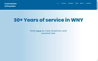 Frank Schlehr MD, PC website