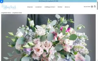 Long Beach Florist website