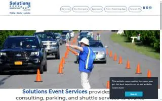 Solutions Event Services website