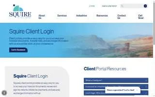 Squire Staffing Solution website