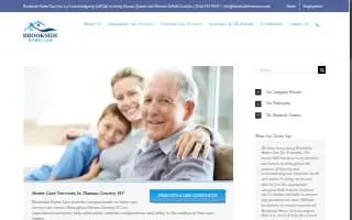 Brookside Home Care of Lynbrook website