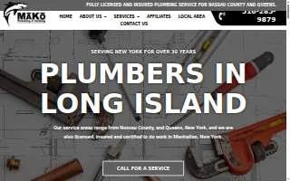 Mako Plumbing & Heating website
