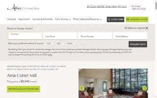 Atria Cutter Mill of Manhasset website