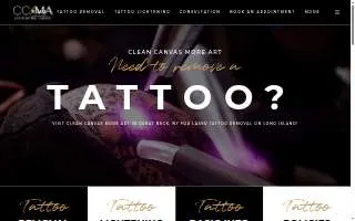 Clean Canvas More Art of Manhasset website