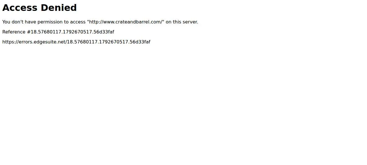 Crate & Barrel of Sammamish website