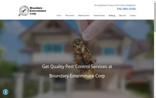 Boundary Exterminare Corp of Massapequa website