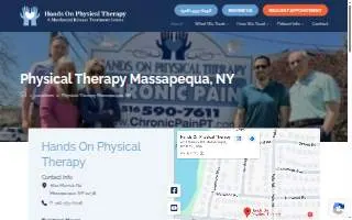 Hands On Physical Therapy of Massapequa website
