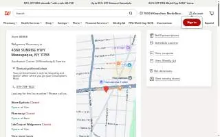 Walgreens of Massapequa website