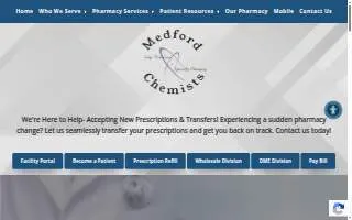 Medford Chemists Inc. website
