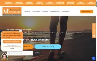 Advanced Foot Care Of Woodbury website