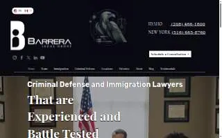 Barrera Legal Group of Merrick website