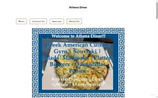 Athens Diner of Middle Island website