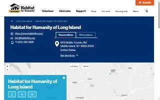 Habitat for Humanity of Long Island website