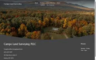 Campo Land Surveying, PLLC website