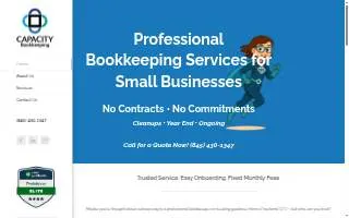 Capacity Bookkeeping website