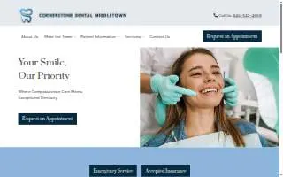 Cornerstone Dental website
