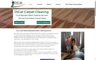 DiCat Carpet Cleaning website