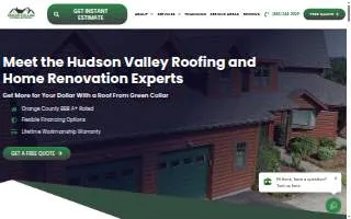 Green Collar Roofing & Exteriors website