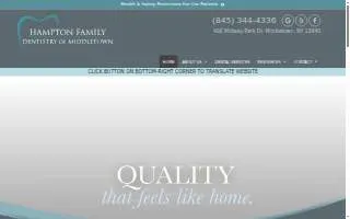 Hampton Family Dentistry of Middletown website