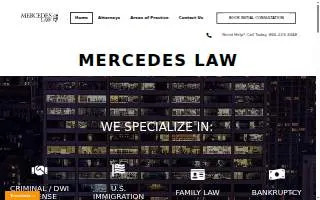 Mercedes Law PC website