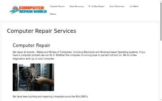 New York Computer Care website