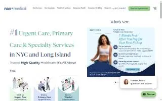 Telemedicine - Nao Medical Virtual Urgent Care website