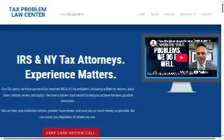 Tax Problem Law Center LLC. of Mineola website