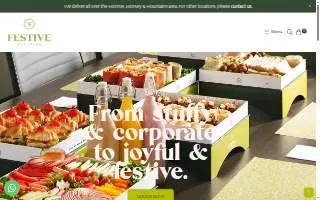 Festive Platters website