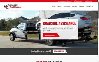 Upstate Collision website