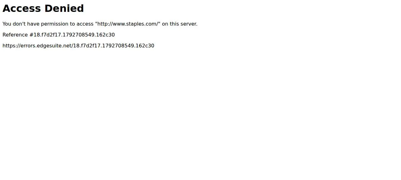 Staples of Somerset website
