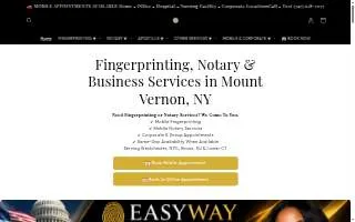 EasyWay Fingerprinting & Notary website