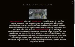 Haven Studios NY website