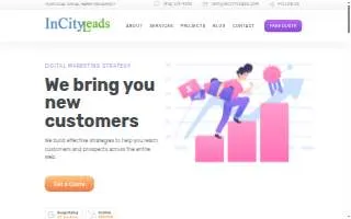 InCITY Leads, LLC website