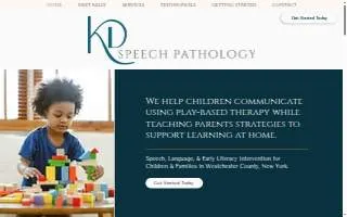 KD Speech Pathology, PC website