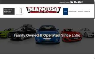 Mancuso Auto Body Corporation website