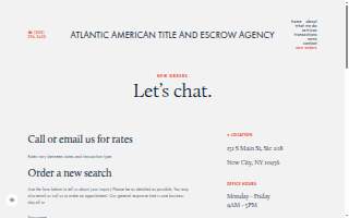 Atlantic American Title and Escrow Agency