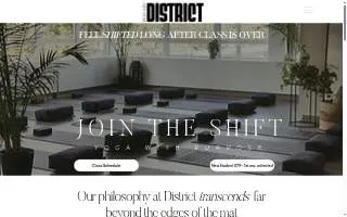 District Hot Yoga of New City website