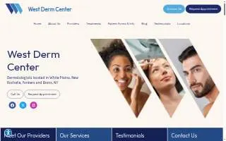 West Derm Center of White Plains website