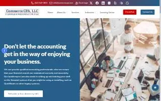 Commerce CPA, LLC website
