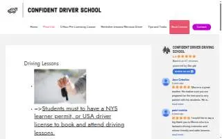 CONFIDENT DRIVER driving school website