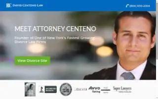 David Centeno Law - NY Divorce Lawyer website