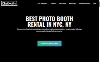 DigiBooths - NYC Photo Booth Rental website