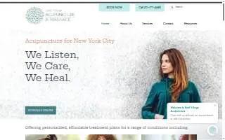 East Village Acupuncture and Massage website