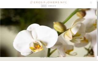 Eros Flowers NYC website