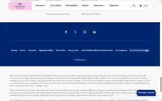 Farmers Car Insurance website