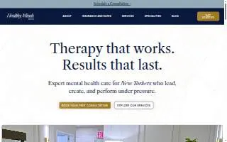 Healthy Minds NYC website