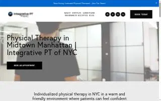 Integrative Physical Therapy of NYC, P.C. website